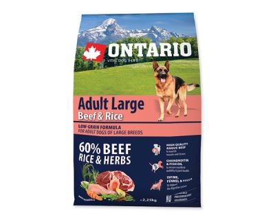 ONTARIO Dog Adult Large Beef & Rice
