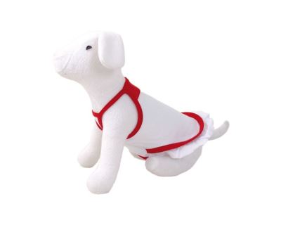 Šaty DOG FANTASY Summer bílo-červené