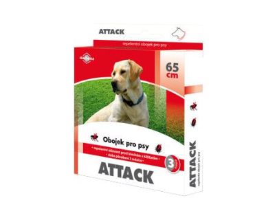 Attack obojok antiparazitárny 65cm pes
