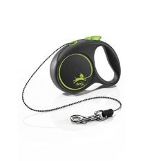 Vodítko FLEXI Black Design XS lanko 3m/8kg růžová NEW (2)