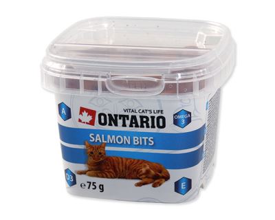 Ontario Snack Salmon Bits - pochúťka losos pre mačky 75 g