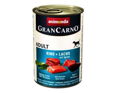 Animonda Gran Carno Adult Konzerva - losos & špenát pre psov