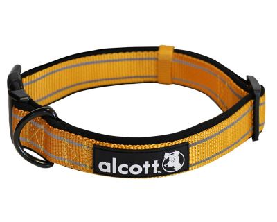 Alcott reflexní obojek pro psy, oranžový, velikost L