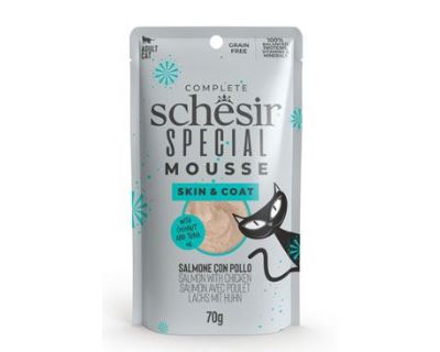 Schesir Cat kapsa Special Mousse Skin&Coat los/kuř 70g