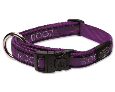 Obojok pre psa nylonový - Rogz Fancy Dress Purple Chrome - 2 x 45 - 75 cm