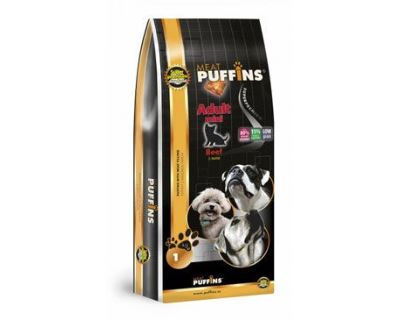 Puffins Dog Adult Mini Beef 1kg