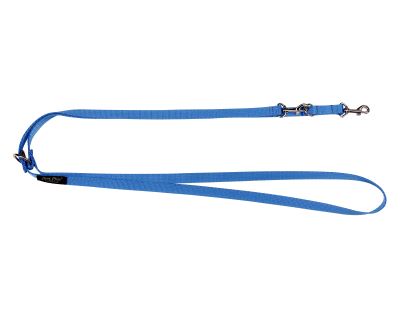 Vodítko pre psov prepínacie nylonové - modř - 1 x 100 - 200 cm