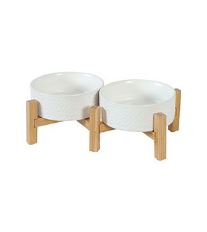 Miska keramická KERAMO DUO 600ml bílá Zolux