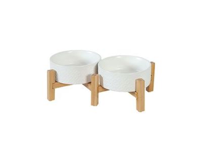 Miska keramická KERAMO DUO 600ml bílá Zolux