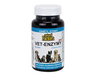 Vet-Enzymy 90tablet podpora hojení, záněty, otoky