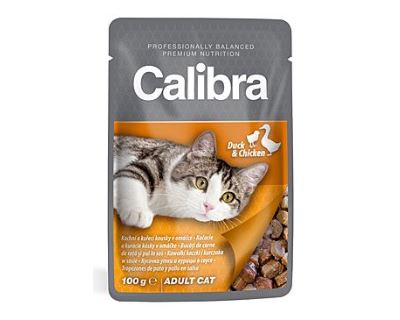 Calibra Cat kapsička kačacie a kuracie v omáčke 100 g