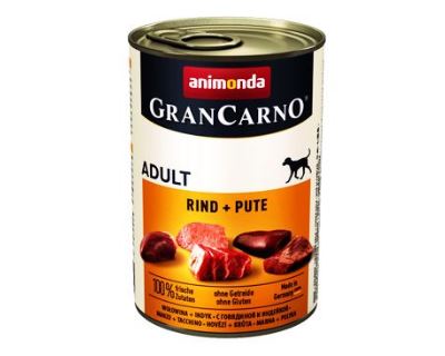 Konzerva pre psov Animonda Gran Carno - hovädzie + morka 400 g