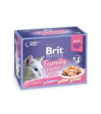 Brit Premium Cat D Fillets in Jelly Family Plate 1020g