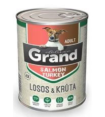 GRAND konz. deluxe pes  losos adult 400g