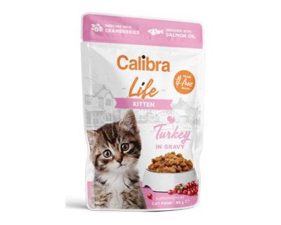 Calibra Cat Life kapsa Kitten Turkey in gravy 85g