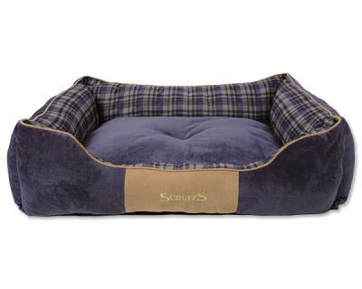 Scruffs Highland Box Bed Pelech modrý - veľkosť XL, 90x70 cm
