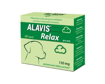 Alavis Relax 150 mg pre psov - pre dlhodobejšie podávanie na upokojenie pri strese