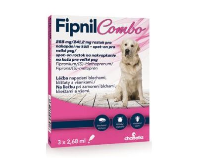 Fipnil Combo 134/120,6mg M Dog Spot-on 3x1,34ml