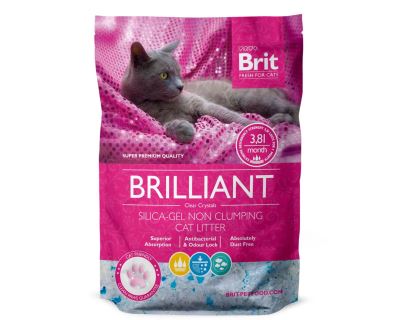 Brit Brilliant Silica-gel silikátová podstielka pre mačky