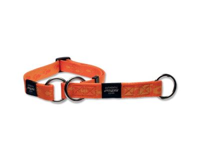Obojek ROGZ Alpinist polostahovací oranžový XL