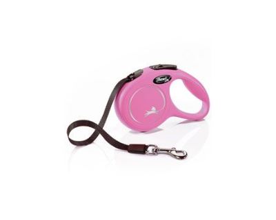 Vodítko FLEXI Classic NEW XS lanko 3m/8kg růžová