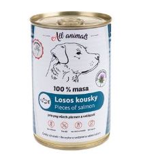 All Animals DOG losos kousky 100g