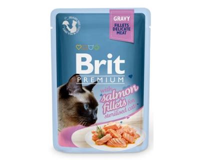 Brit Premium Cat D Fillets in Gravy for Sterilised 85g