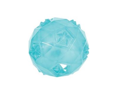 Hračka pes BALL TPR POP míček 7,5cm tyrkysová Zolux