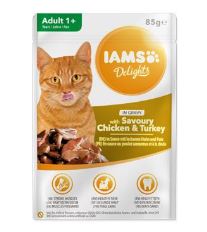 Kapsička IAMS Cat Delights Chicken &amp; Turkey in Gravy 85 g