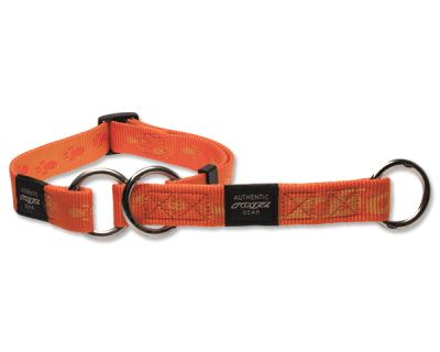 Obojok pre psov nylonový polosťahovací - Rogz Alpinist - oranžový - 1,6 x 26 - 40 cm