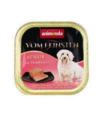 Animonda Vom Feinsten Senior Paštéta - morčacie srdiečka pre staršie psy 150 g