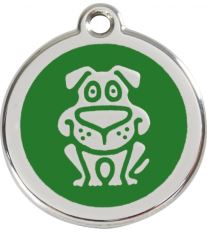 Red Dingo Známka zelená vzor pes