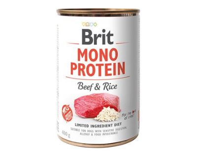 Brit Konzerva Mono Protein Beef & Brown Rice 400g