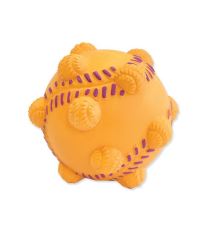 Hračka DOG FANTASY Latex míč s výstupky a zvukem mix barev 9 cm