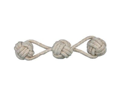 Trixie Dentafun zauzlené lopty na bavlnenom lane, 8x37 cm