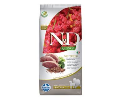 N&D Quinoa DOG Neutered Duck&Broccoli&Asp. Mini 7kg