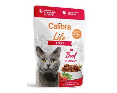 Calibra Cat Life kapsa Adult Beef in gravy 85g