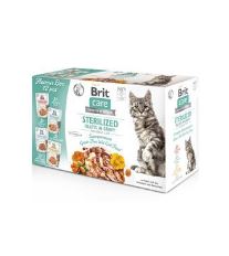 Brit Care Cat Fillets in Gravy Steril. Flav.Box 12x85g