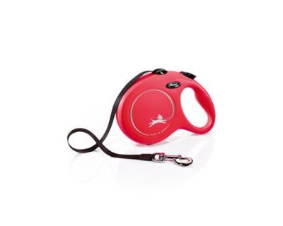 Vodítko FLEXI Classic NEW L pásek 8m/50kg červená