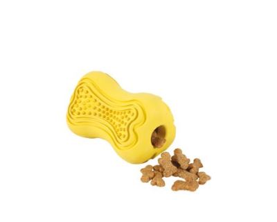 Hračka pes TITAN gumová kost L žlutá Zolux