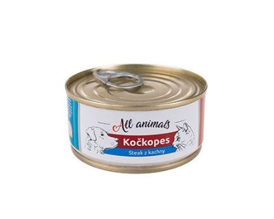 All Animals kočkopes Steak z kachny 100g