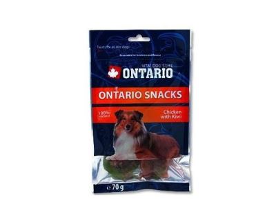 Ontario Snack Chicken & Kiwi - pochúťka kura & kiwi pre psov 70 g
