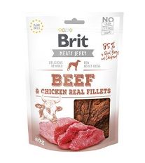 Brit Jerky Beef Fillets 80g