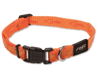 Obojok pre psov nylonový - Rogz Alpinist - oranžový - 1,1 x 20 - 32 cm