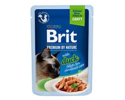 Brit Premium Cat D Fillets Gravy Duck Sterilised 85g
