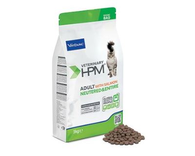 VET HPM Adult Cat Salmon Neutered & Entire 3kg NEW