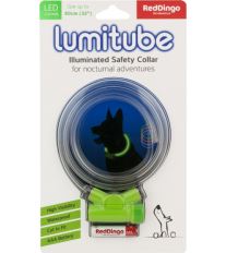 Obojok pre psov svietiace - Red Dingo Lumitube led - zelený - 15 - 80 cm