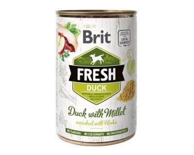 Konzerva BRIT Fresh Duck with Millet 400g