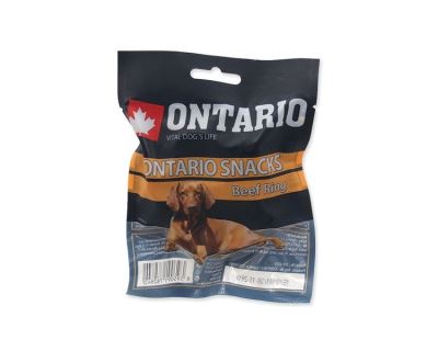 Snack ONTARIO Dog Rawhide Rings 8,75 cm