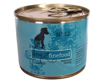 Dogz Finefood No.12 Konzerva - zverina & sleď pre psov